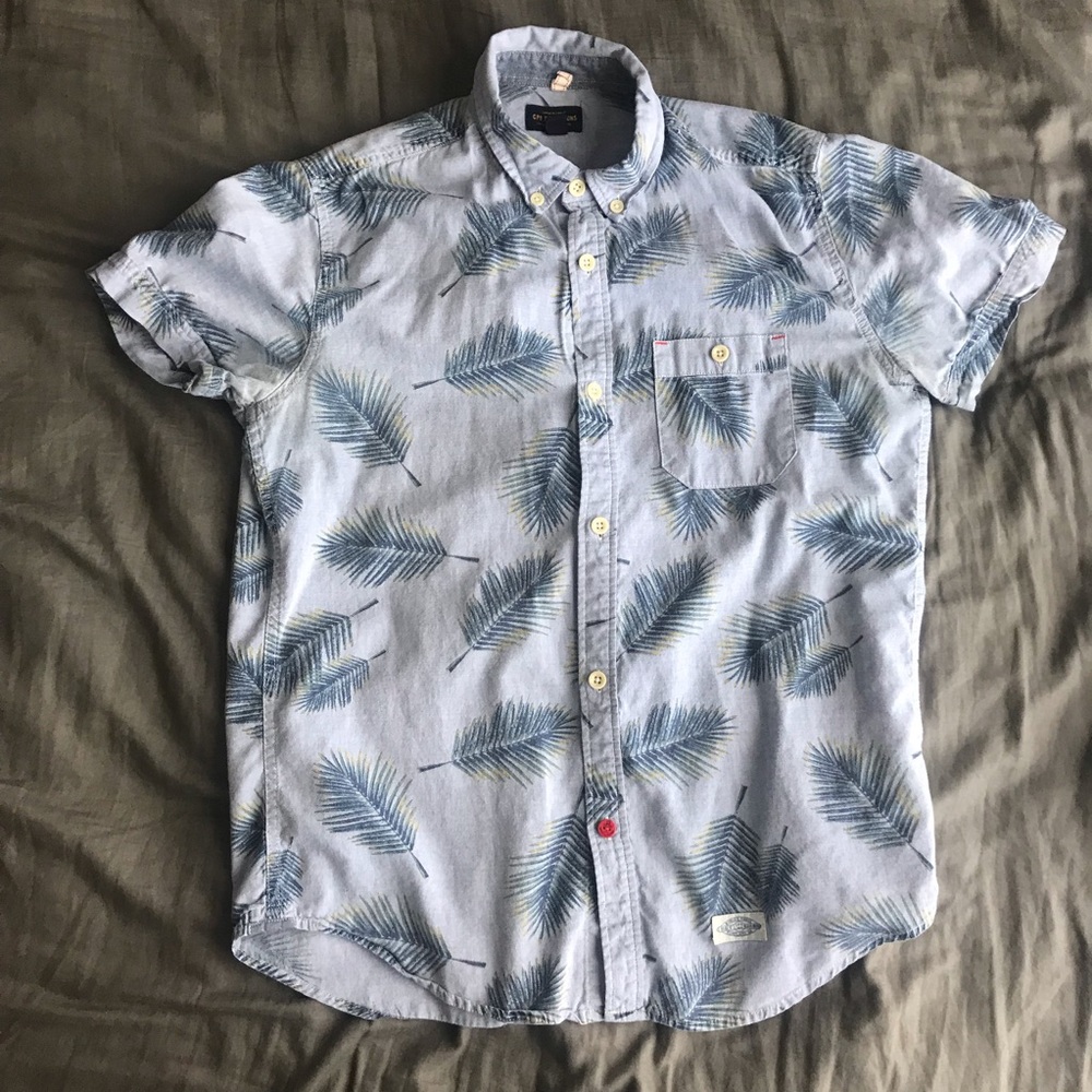 Chambray Palm Tree Shirt